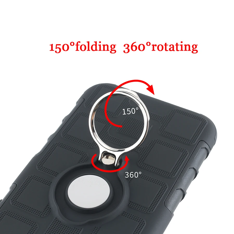 For iphone 11 Pro Max 7 8 6 6S Plus Case Luxury Magentic Ring Silicone Phone Case for iphone X XR XS Max Shockproof Holder Cases