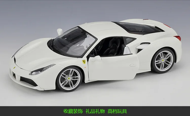 Bburago 1:18 FERRARI 488 GTB модель автомобиля из сплава Коллекционная игрушка Подарки