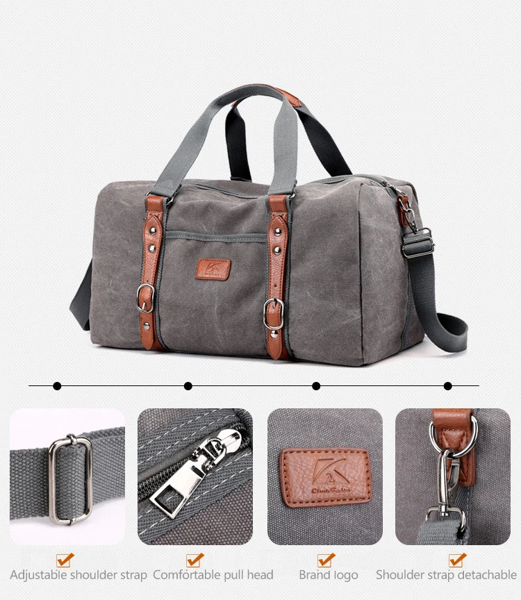 Sport Gym Bag For Fitness Men's Shoulder Bag Big Ladies Gym Yoga Bag Retro Canvas Travelbag Women Luxury Handbag Pu Belt Luggage