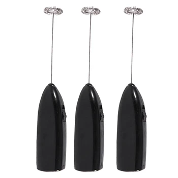 

3 Pieces Mini Handheld Mixer Milk Frother,Automatic Electric Drink Foamer Cream Whisk Cooking Stirrer Coffee Egg Beater