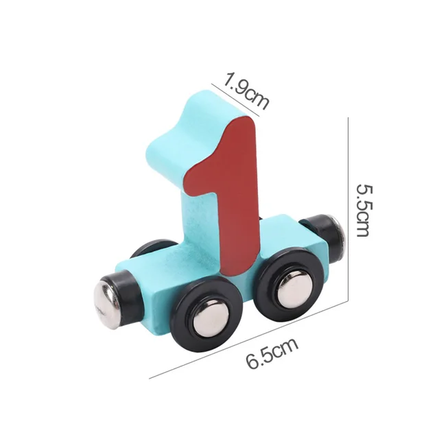 27Pcs/Set Magnetic Number Alphabet Animal Mini Train Cars Kids Educational Toys for Children Gift 5