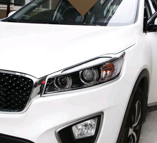 Для KIA SORENTO L 2015 2016 2017 ABS хромированный декоративный светильник на переднюю головку