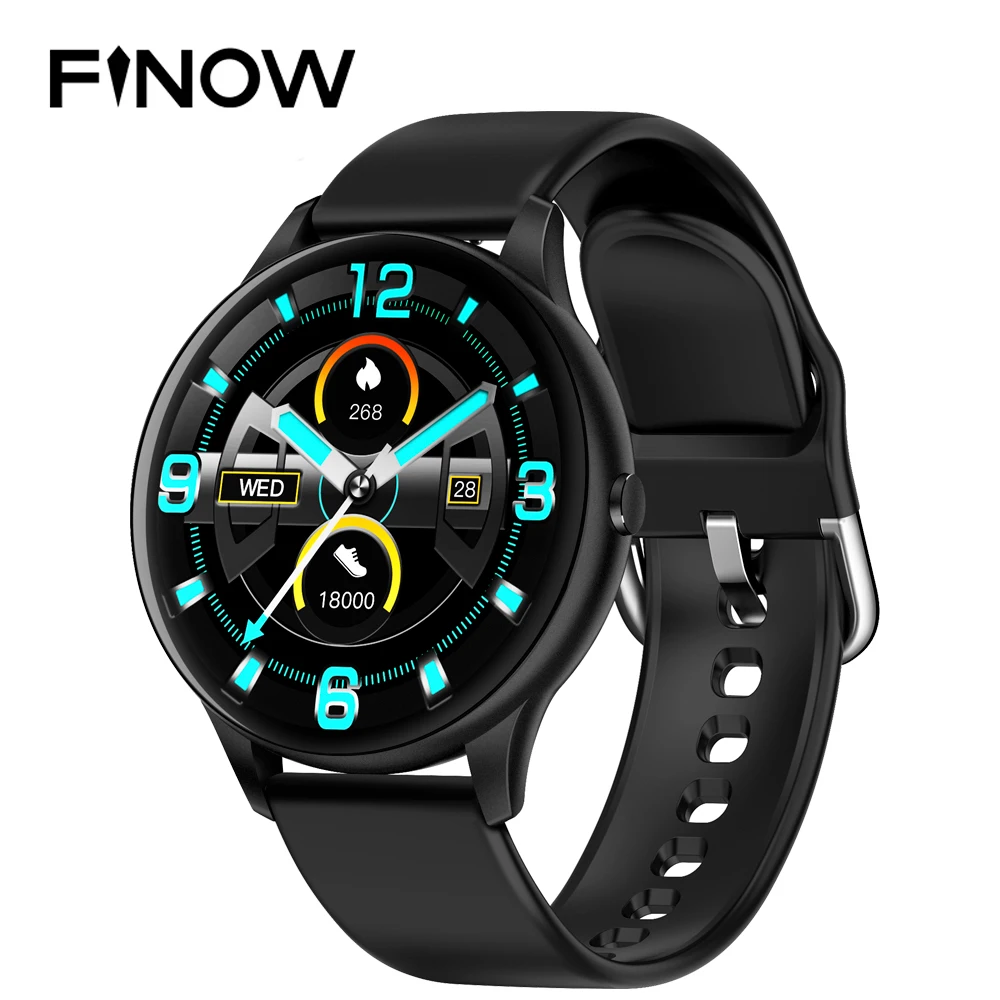 Купить с кэшбэком 2020 Finow K21 Smart Watch Men Blood Pressure Monitor  relogio Sport Smart Clock Women's Smartwatch Fitness Tracker For Android  I|Smart Watches| - AliExpress
