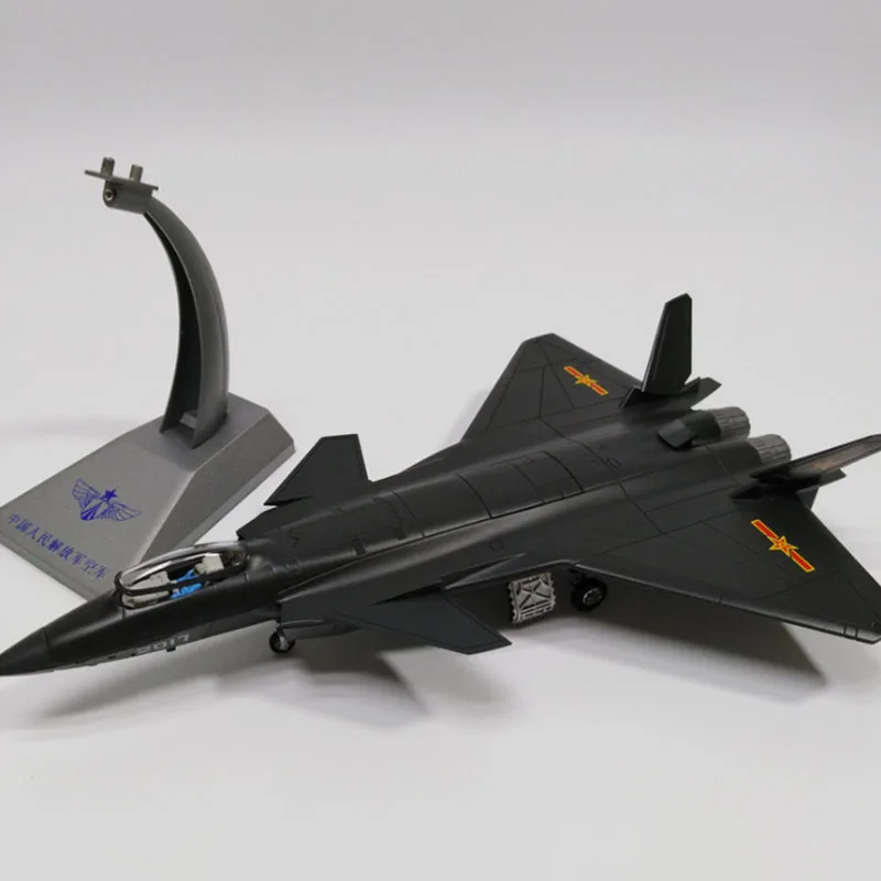 1/72 масштаб Черный стелс реактивный сплав боец 20 J20 стационарная модель сплав самолет украшения модель игрушки статическая модель мемори