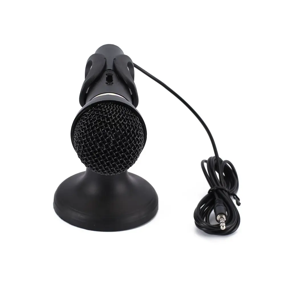 Микрофон компьютерный конденсаторный Студийный микрофон 3,5 мм разъем и игра для настольного ноутбука для онлайн-чата записи игр