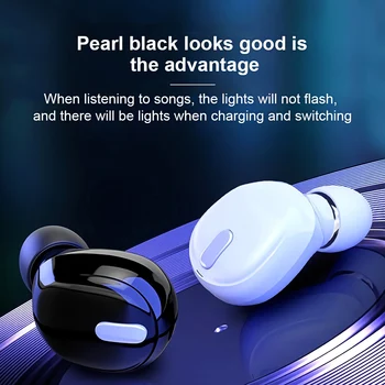 

Mini In-Ear 5.0 Bluetooth Earphone HiFi Wireless Headset With Mic Sports Earbuds Handsfree Stereo Sound Earphones for All Phones