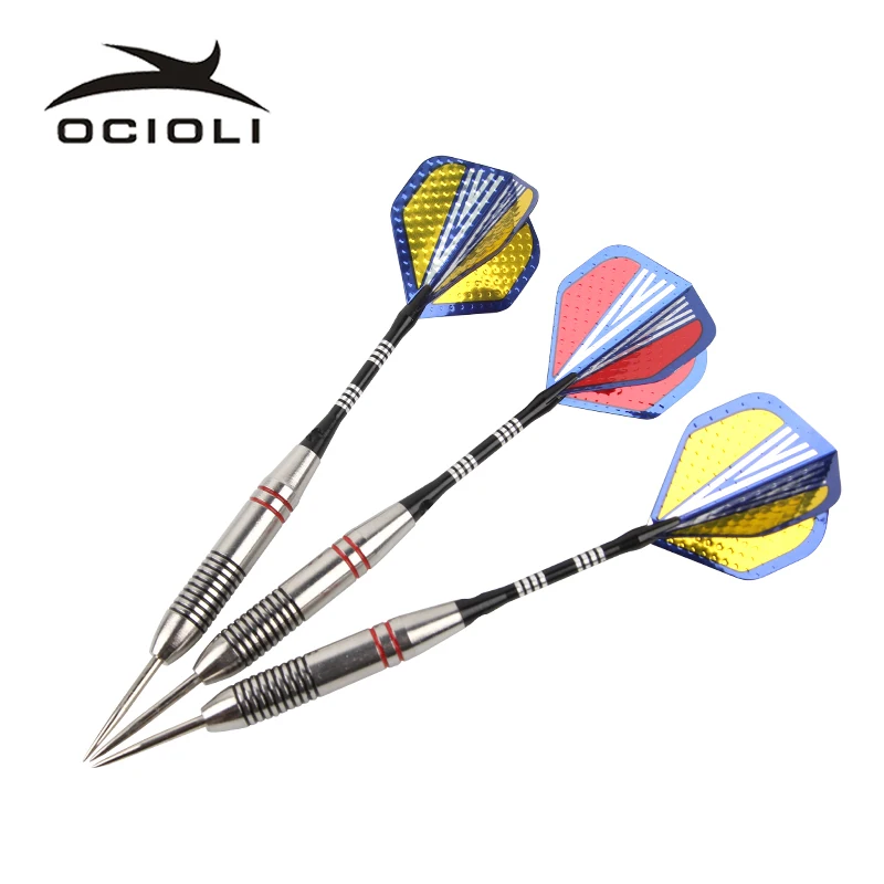 High Quality New 3 Pcs/Sets of Darts Professional 24g Steel Tip Dart with Aluminium Shafts Nice