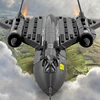 Mailackers SR-71 Blackbird Reconnaissance Aircraft Model Building Blocks Military Weapon Bricks Children Toys Construction Block 3