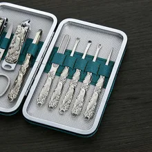 Новые инструменты для маникюра, педикюра, нержавеющая сталь, синий Дельфин, кусачки для ногтей, набор для ухода за ногтями, CLA88