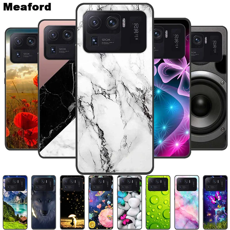 Per Xiaomi Mi 11 Custodia Ultra In Marmo Custodia Morbida In Silicone Per Xiaomi Mi 11 Ultra Phone Cover Mi 11 Ultra 6.81 "Coque Funda Bag
