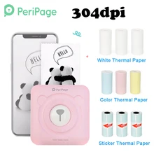 PeriPage 304 dpi Мини Bluetooth принтер фото Портативный фотопринтер для мобильного телефона iOS Android