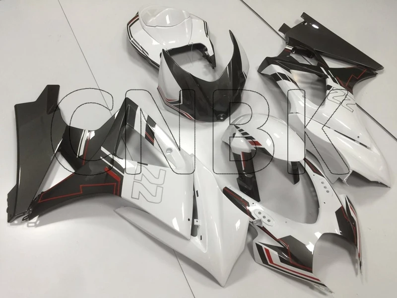 INJECTION mold Для GSXR 1000 07 обтекатели GSX-R1000 07 Белый Черный Набор для всего тела GSXR 1000 2007-2008 K7 Пластик обтекатели - Цвет: INJECTION mold