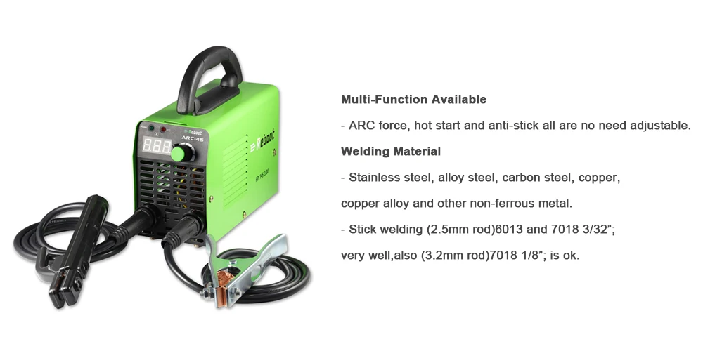 Stick сварочный аппарат ARC сварочный аппарат 145A AC 110 V/220 V MMA ИНВЕРТОР ДВОЙНОЙ вольт миниатюрный сварочный аппарат 1/16~ 1/8 дюймов портативный электрод