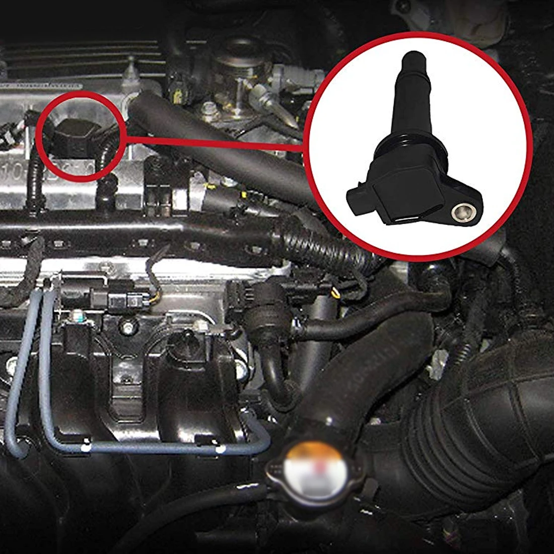 Катушка зажигания подходит для двигателя hyundai Verna 1.4L 1.6L катушка зажигания высокого напряжения 27301-2B010 переключатель зажигания