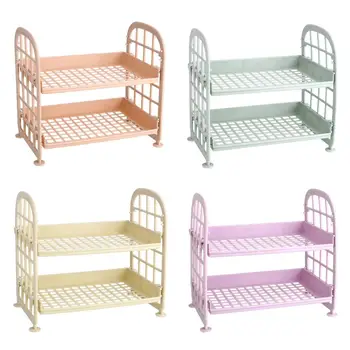 

2 Floors 4 Color Storage Rack Storage Holder Stretcher Durable Accessories Kitchen Home Creative Universal Space Saver