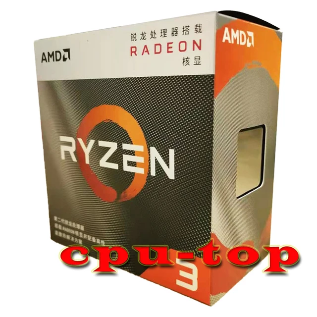 New AMD Ryzen 3 3200G R3 3200G 3.6 GHz Quad-Core Quad-Thread 65W CPU  Processor L3=4M YD3200C5M4MFH Socket AM4 With Cooler Fan