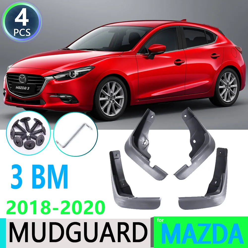 for Mazda 3 BM Axela Hatchback 20142018 4 PCS Front Rear Fender
