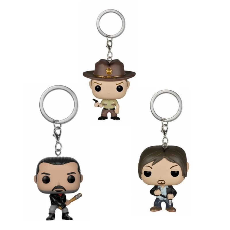 The Walking Dead Keychain Daryl Dixon Rick Grimes Negan Action Figure Toys | Игрушки и хобби