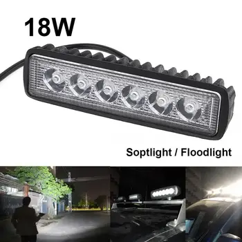 

1550LM Mini 6 Inch 18W 6 x 3W LED Light Bar as Work Light / Flood Light / Spot Light for Boating / Hunting / Fishing