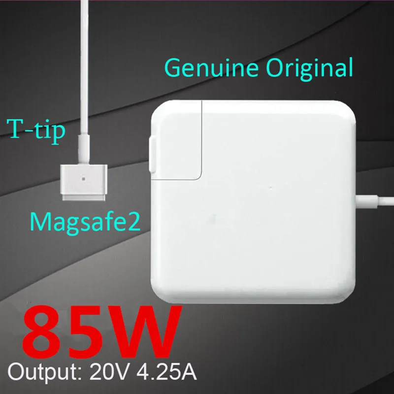 

NEW! With LOGO OEM T-tip 85W Laptop MagSaf* 2 Power Adapter Charger For Apple MacBook Pro Retina 15'' 17'' A1398 A1424