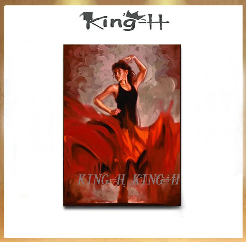 

Фигурки, расписанные вручную, привлекательные строительные элементы современного домашнего украшения, окрашенные на стену, красная танцевальная женщина, диван для отеля