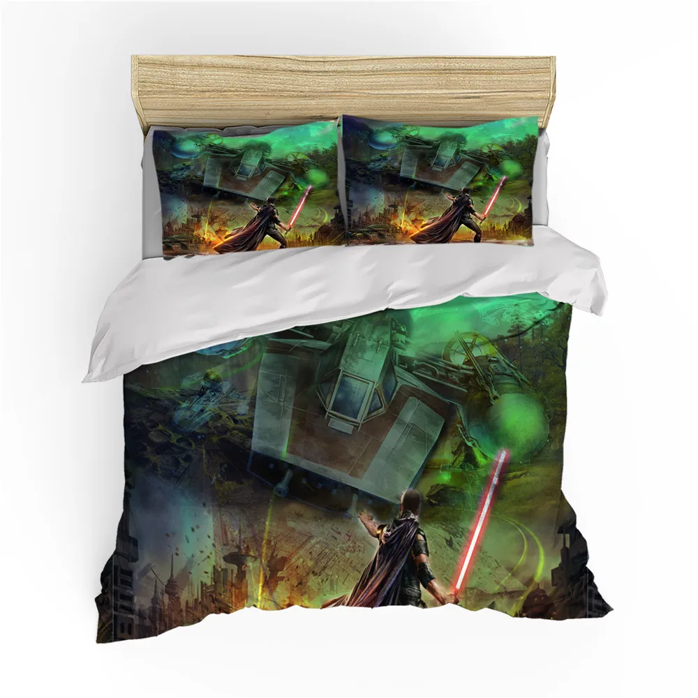 

228x228cmDouble bed duvet cover bedding Star Wars pattern pillowcase three-piece set can be customized DIY