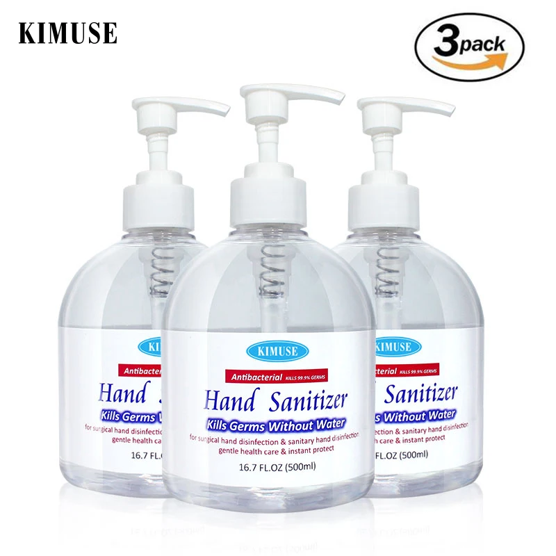 KIMUSE 3PCS 500ml Hand-Gel Hand Sanitizer Gel Anti-Bacteria Disposable Hand Washing Waterless Antibacterial Hand Soap KIMUSE 3PCS 500ml Hand-Gel Hand Sanitizer Gel Anti-Bacteria Disposable Hand Washing Waterless Antibacterial Hand Soap