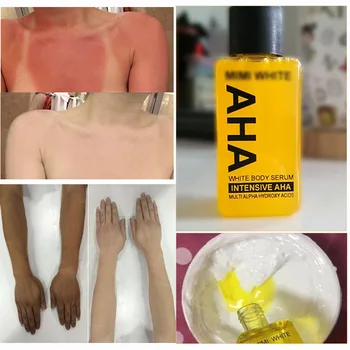 

1/3/6bottle New AHA Vitamin C Fast whitening body Essence repairs Sun exposure skin Eliminate melanin brightening skin serum