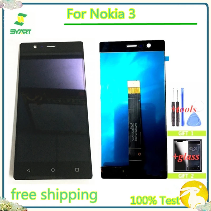 ЖК-дисплей с сенсорным экраном и дигитайзером в сборе для Nokia 3 N замена подарок