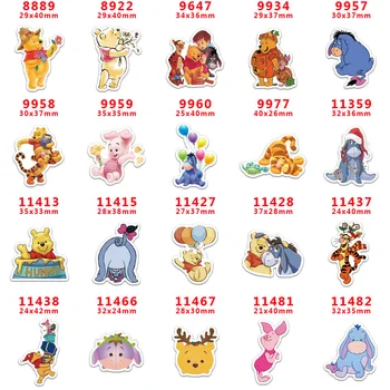 

DIY Craft Supplies cartoon bear printed flat back planar resins 30 pieces. PR-8889-11482