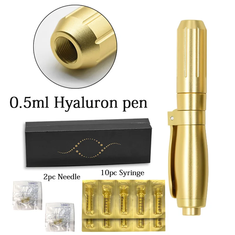 hyaluron pen kit4 0,3 мл/0,5 мл, ручка с гиалуроновой кислотой, набор, массажный распылитель, гиалуроновая ручка для удаления морщин, наполнители для губ, инъекция воды, шприц, игла - Номер модели: hyaluron pen kit4
