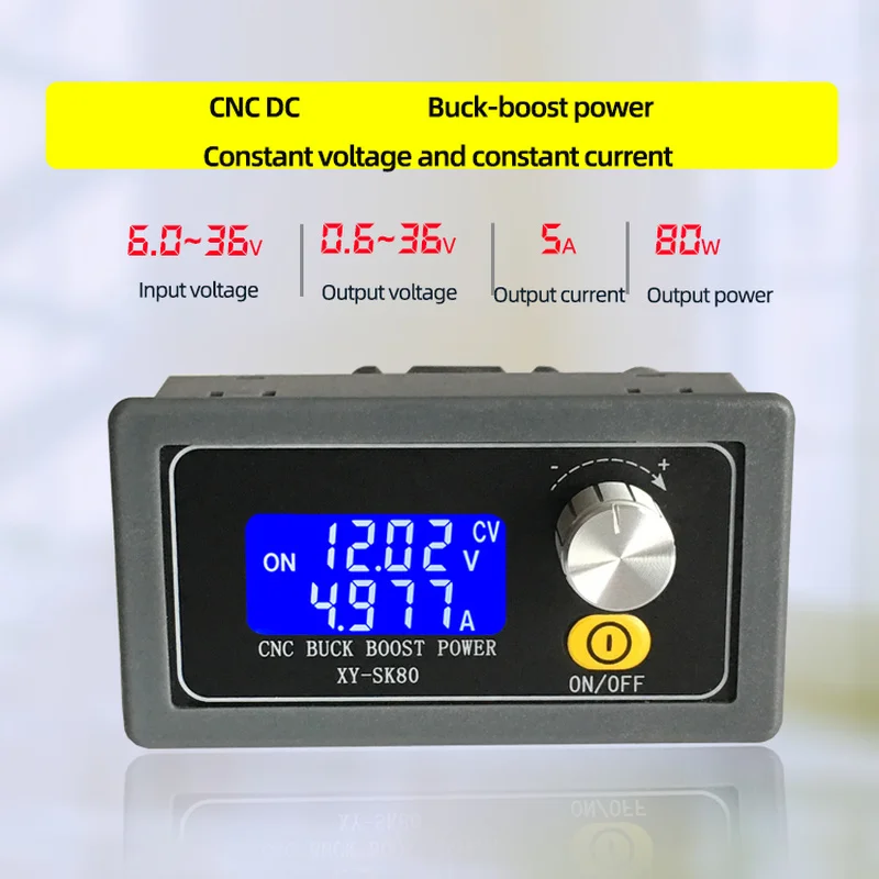 SK80 DC Buck Boost конвертер CC CV 0 6 36V 5A модуль питания регулируемый лабораторный источник