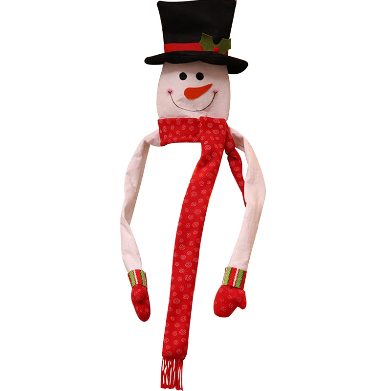 Christmas Tree Topper Snowman Santa Claus Hat Christmas Tree Ornaments Decor Christmas Gifts Xmas Decoration For home NEW - Цвет: C