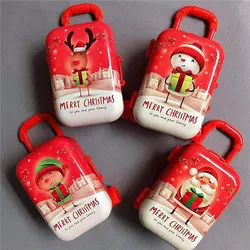Mini maleta de Metal de moda para muñecas, juguete en miniatura, colgante de árbol de Navidad, caja de dulces, organizador portátil, caja de adorno de árbol de Navidad