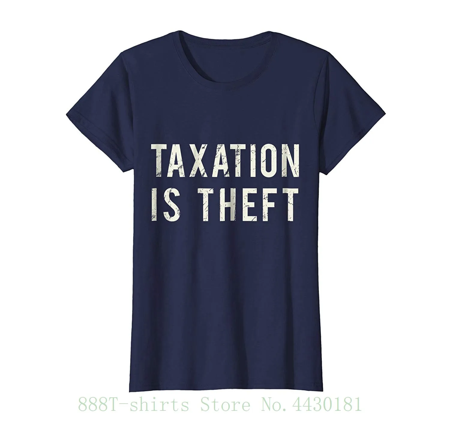 Женская футболка с коротким рукавом и надписью tax Is Theft | одежда