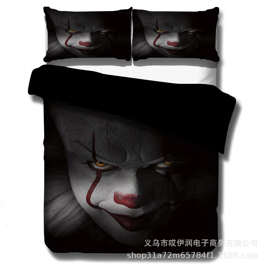 Клоун воскресения 3D печатных Постельное белье для домашнее пуховое одеяло с наволочка класса люкс 2/3 шт. домашний текстиль постельное белье