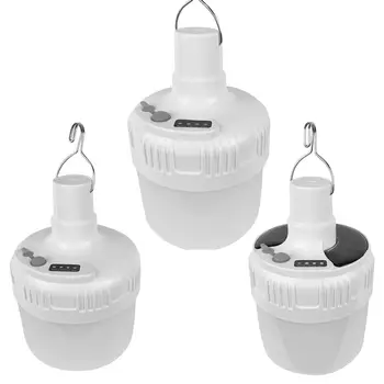 

Solar Led Bulb Light Outdoor Waterproof Street Stall Night Market Light USB Rechargeable Household Emergency Energy-saving Lamp