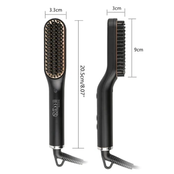 

Electric Hair Straightener Brush Quick Beard Comb Multifunctional Styling Tool