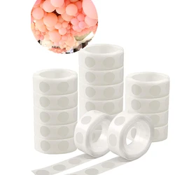 Rouleaux de Mini ruban adhésif Double face, 100 pièces/rouleaux, Point de colle transparent pour ballons, points adhésifs amovibles pour décoration de fête de mariage 