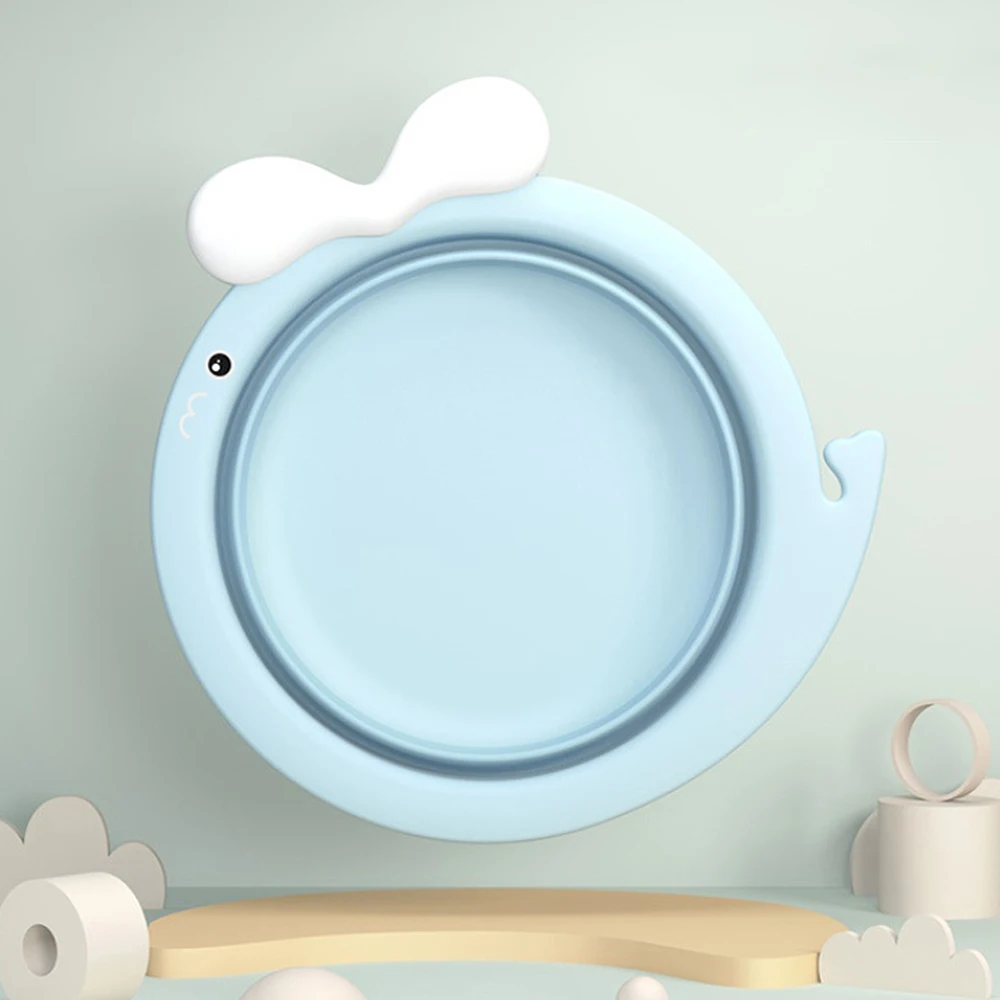 Foldable Baby Bath Tub Travel Portable Baby Basin Eco-Friendly Safe Children Newborn Thicken foldable Wash Face Foot Ass Basin