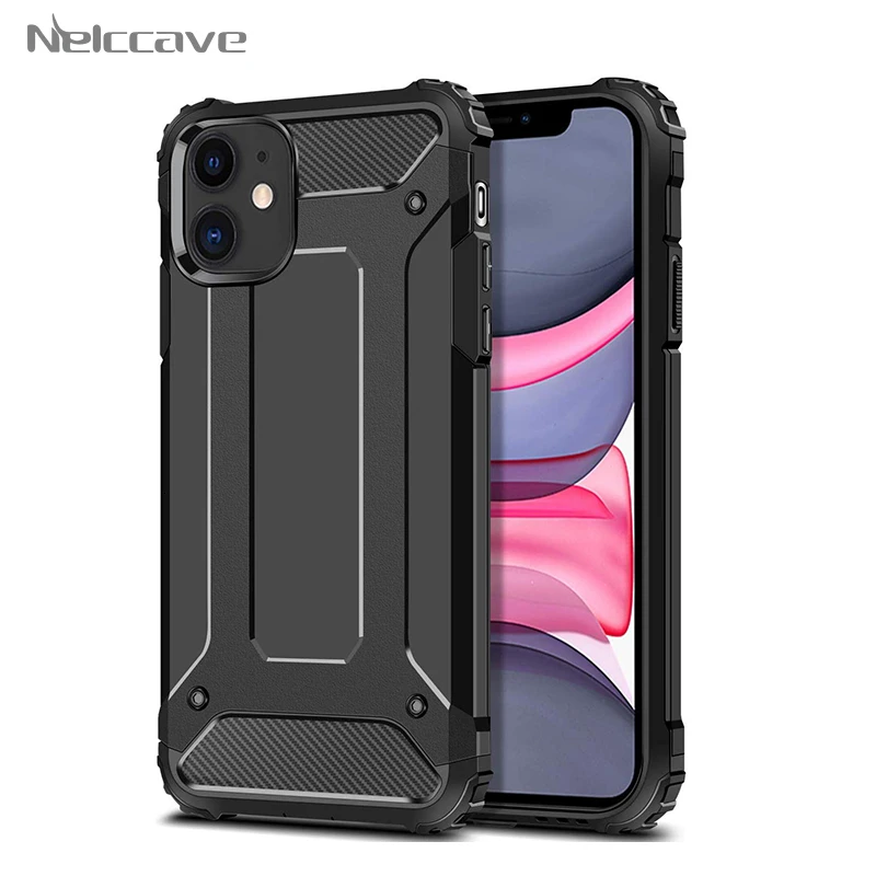 1000 шт. бронированные Чехлы для Apple iPhone 11 Pro XS Max XR X 8 Plus 7 7S 6 6S SE 5s противоударный чехол-гибрид для телефона двухслойный чехол