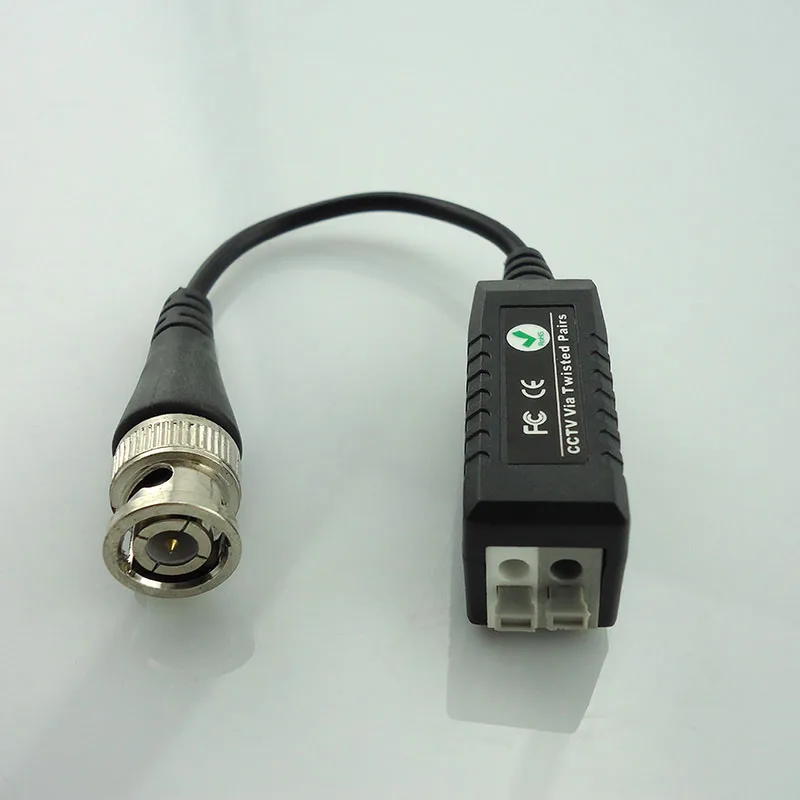 1 пара Улучшенная витая Bnc Cctv видео балун пассивная аудио камера мощность трансивер Utp балун Bnc почта к Cat5 Cctv кабель K13