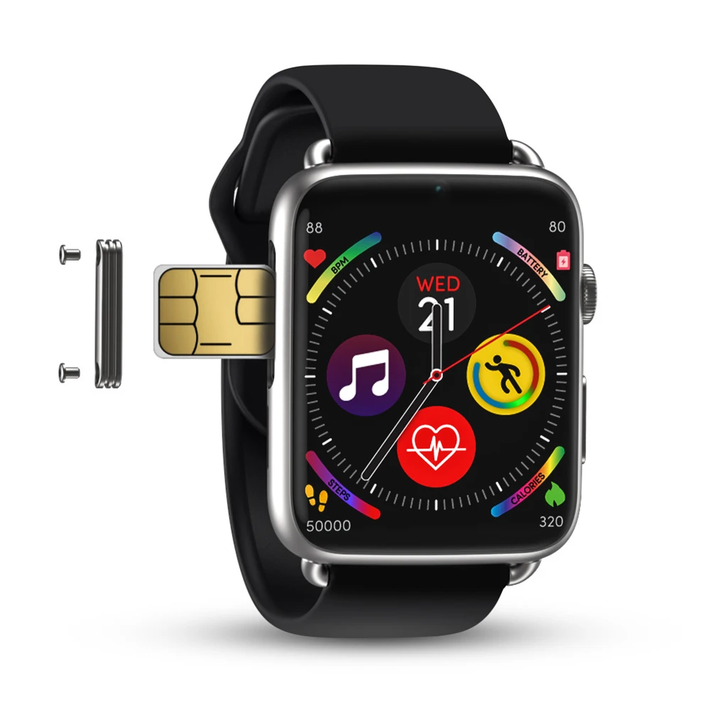 DM20 4G Android 7 1 умные часы для мужчин 3 ГБ 32 GPS WIFI 780 мАч большой аккумулятор 88 дюйма IPS