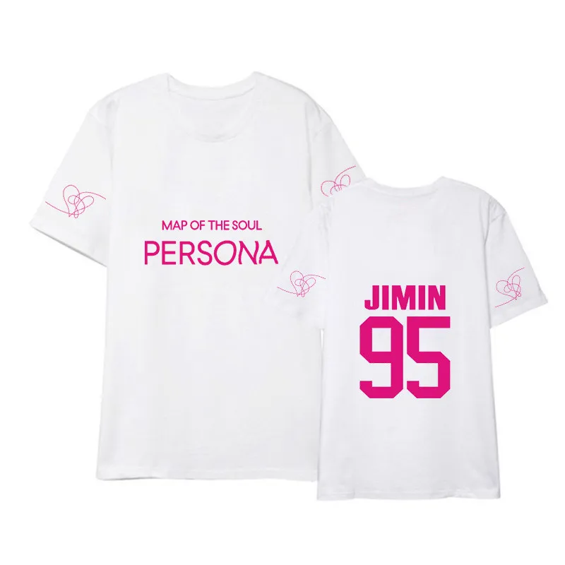 Kpop Bangtan jungkook suga RM альбом карта души persona короткий рукав для мальчиков Jimin Harajuku