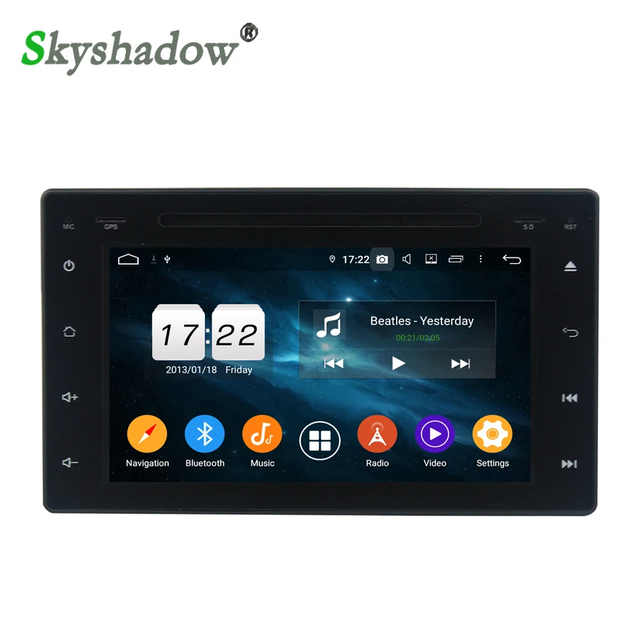 DSP IPS для Toyota COROLLA 2016 2017 дюймов Android 11 0 4G + 32 ГБ Восьмиядерный автомобильный DVD-плеер