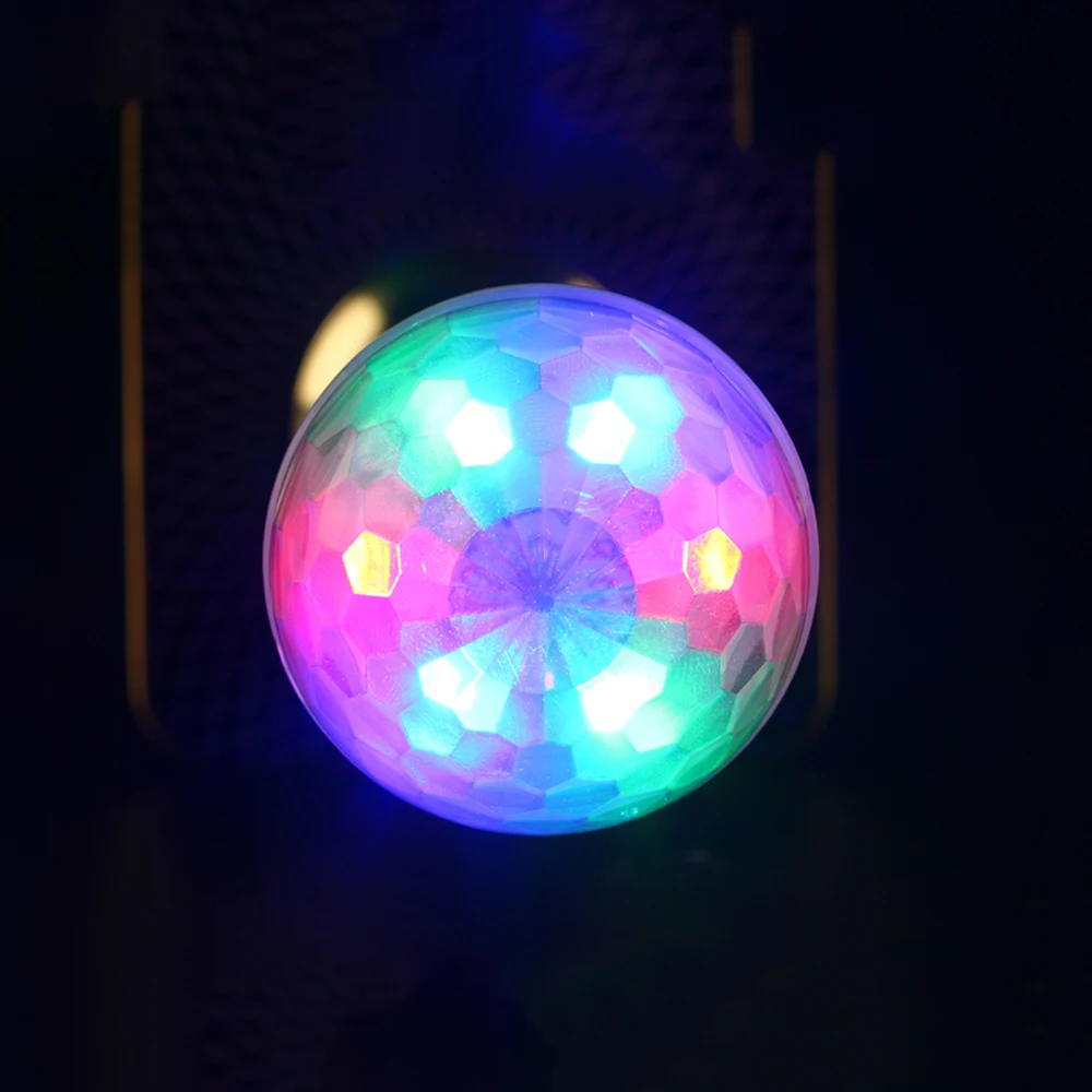 Мини USB диско DJ светодиодный светильник для ручного микрофона Динамик домашний
