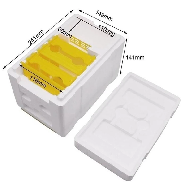 EPS Mini Mating Box Nucleus Hive Queen Bee Rearing Hive Bee King Breeding Tools Apiculture Beekeeping Equipment Benefitbee beekeeping tools bee breeding box