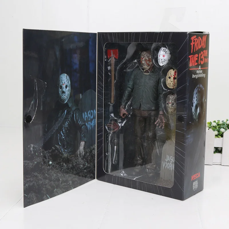 " NECA фигурка Фредди Джейсон пятница 13-я последняя часть Jason Voorhees игра NECA фигурка подарки на Хэллоуин - Цвет: 3in box