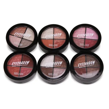 

4 Colors Women Girls Eye Shadow Palette Smokey Matte Waterproof Glitter Eyeshadow Makeup Cosmetics Tools