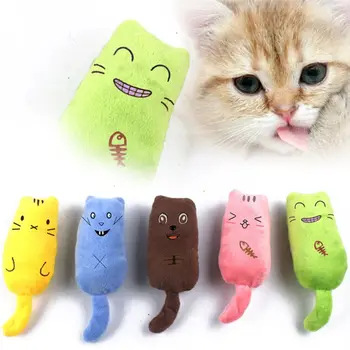 

9Pcs Creative Cute Cartoon Pillow Scratch Cat Chew Catnip Toy Teeth Grinding